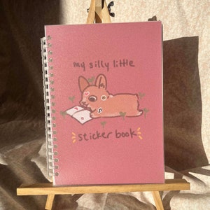 my silly little sticker book / reusable sticker book!