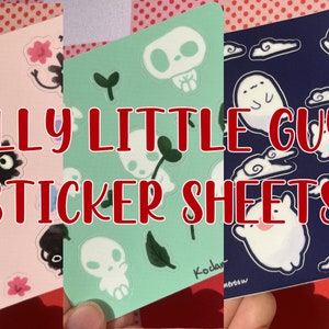 silly lil guy sticker sheets