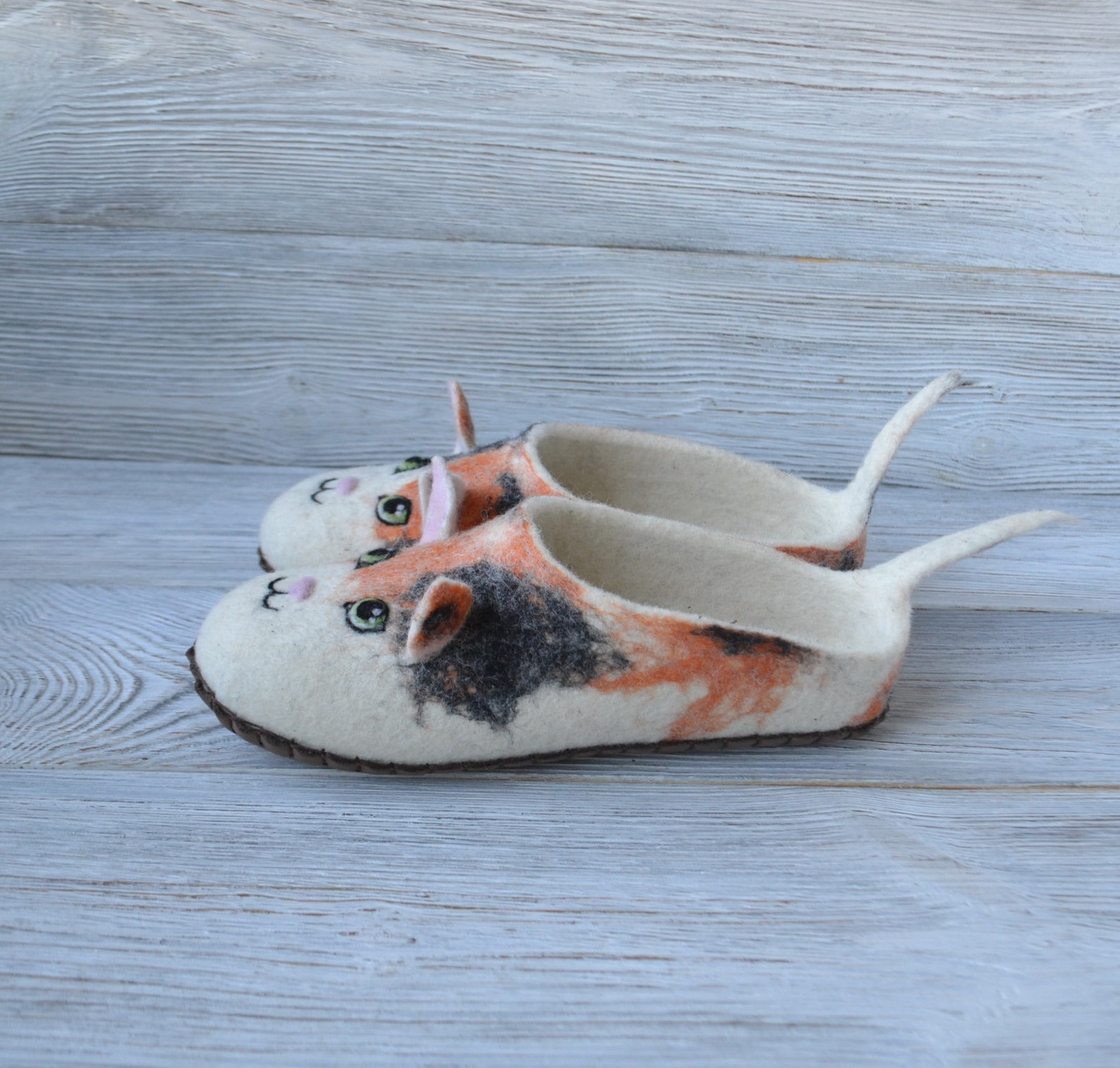 cat fur slippers