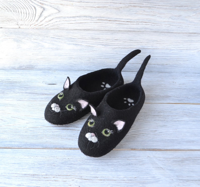 wool cat slippers