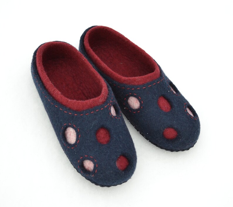 felted wool women slippers custom warm house shoes for men winter home  shoes handmade adult slippers hygge home son gift from mother