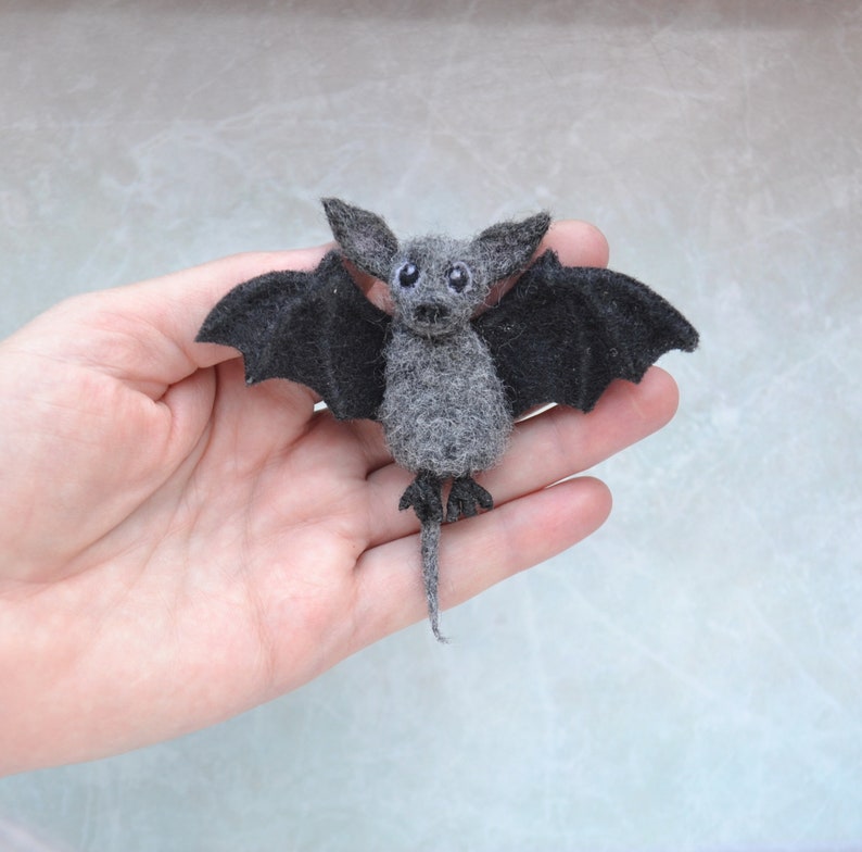 Halloween cute fruit bat jewelry for women Handmade bat animal Etsy