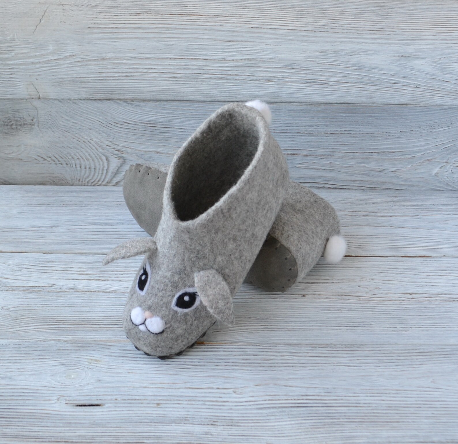 Zapatillas de conejo para mujeres adultos tallas grises conejo Etsy