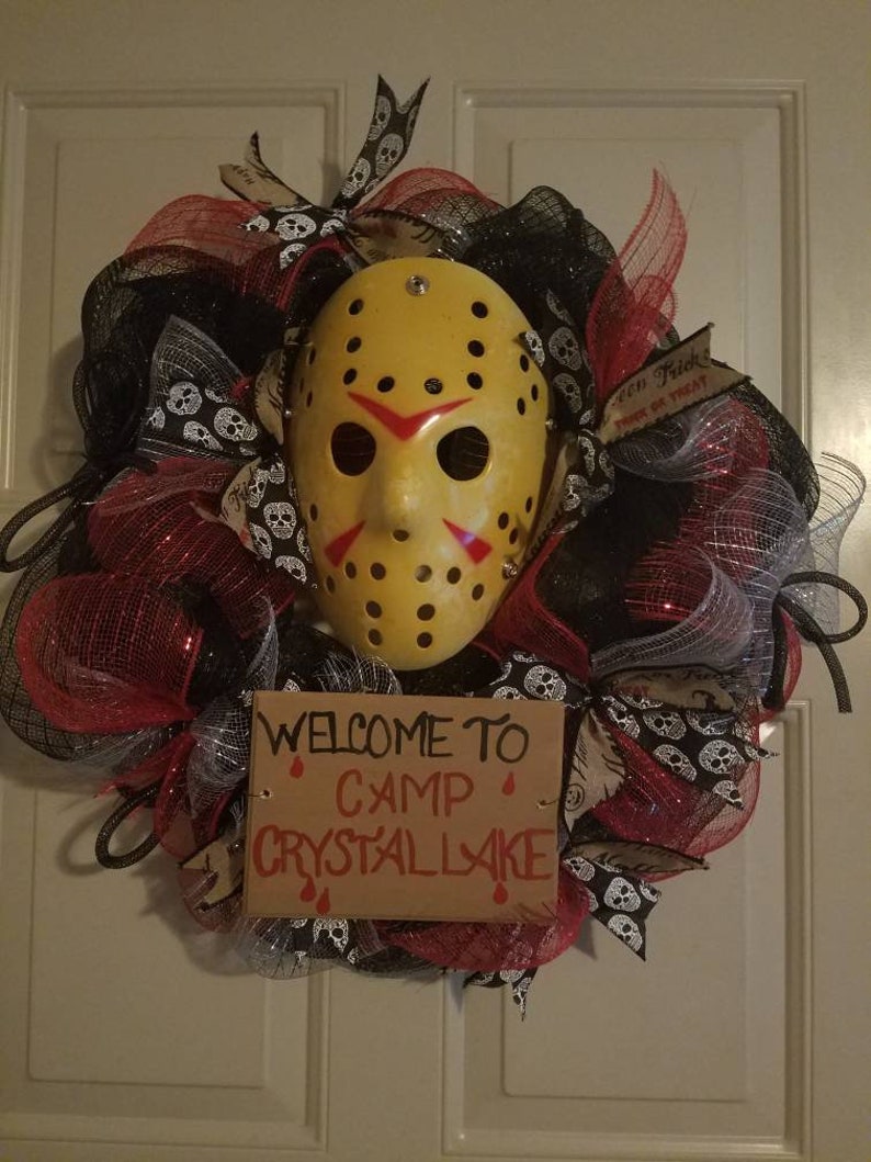 Friday The 13th Halloween Wreath Etsy