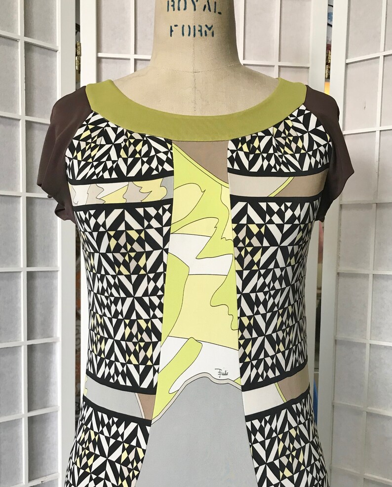 Vintage 1990 Emilio Pucci Firenze Shift Dress