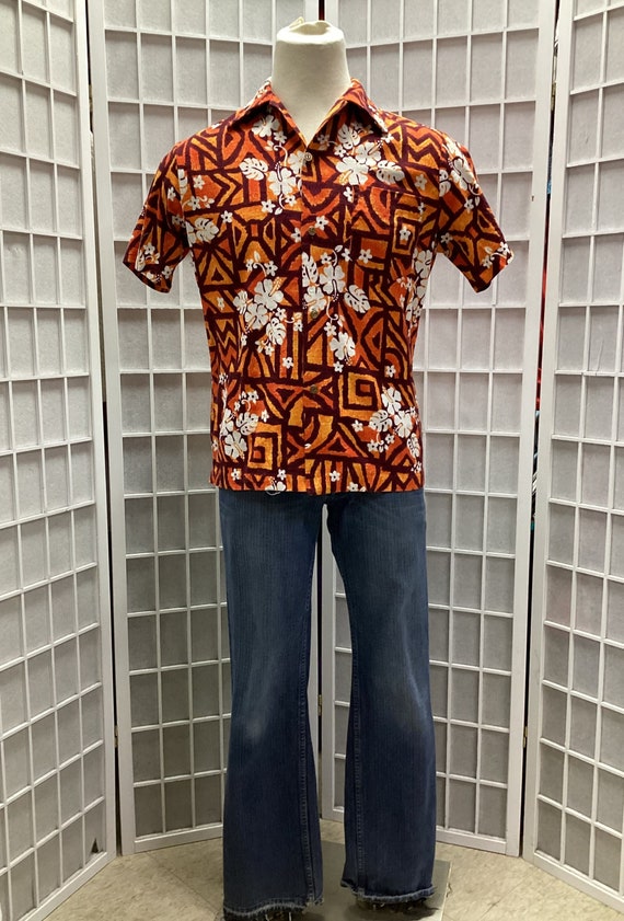 Men's 1970s Hawaiian Shirt