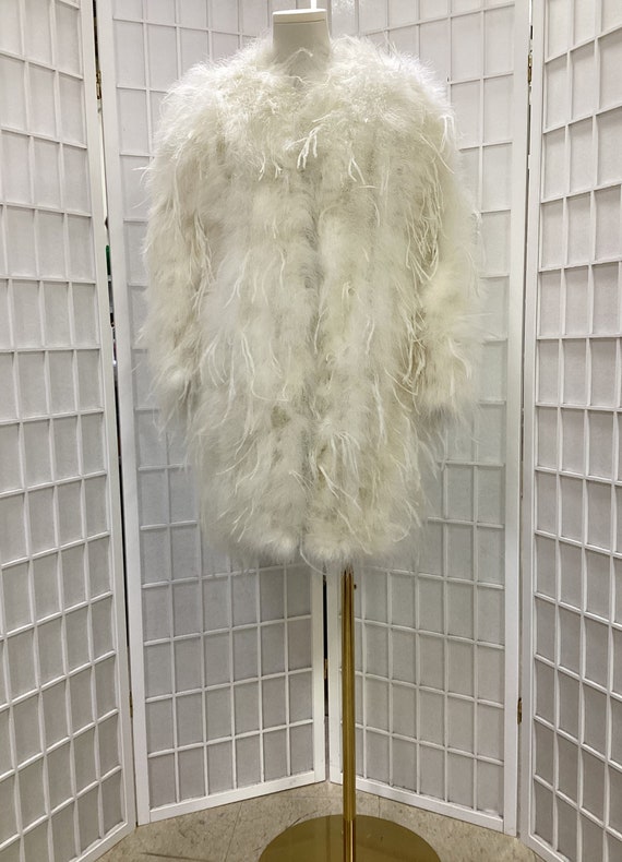 1970s Givenchy Feathered Coat, Givenchy Nouvelle B