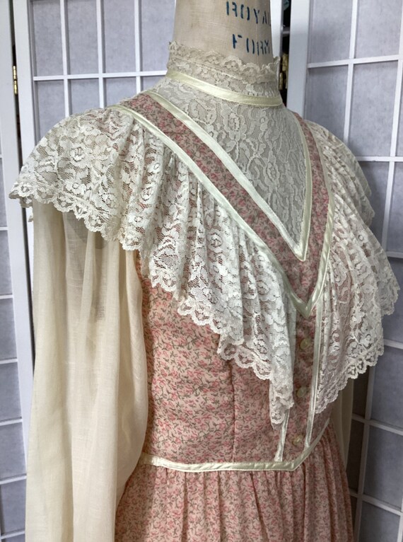 1970s Gunne Sax Inspired Prairie Dress - image 7