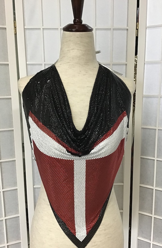 1970s Anthony Ferrara Black, Red and White Metal M