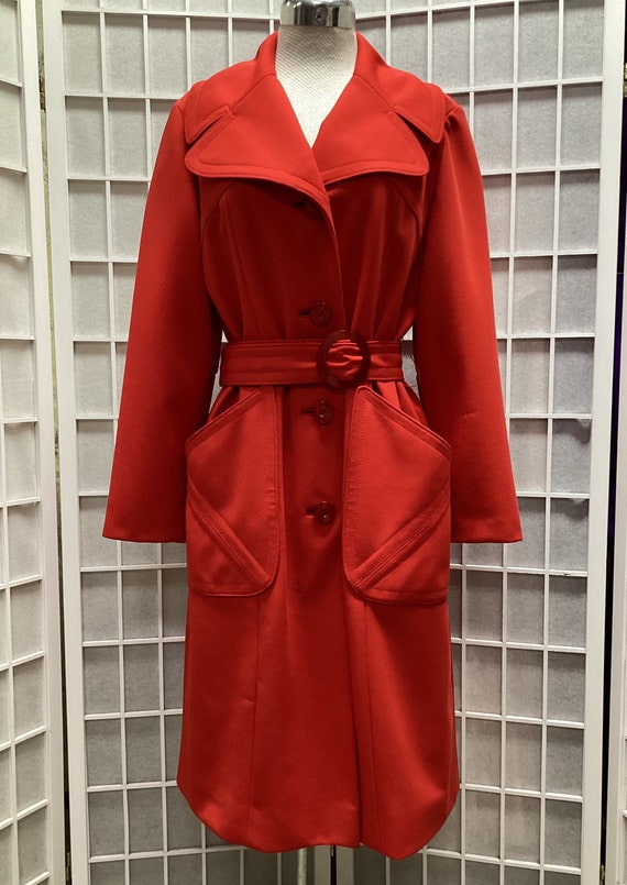 1970s Tomato Red Jacket by Betty Rose