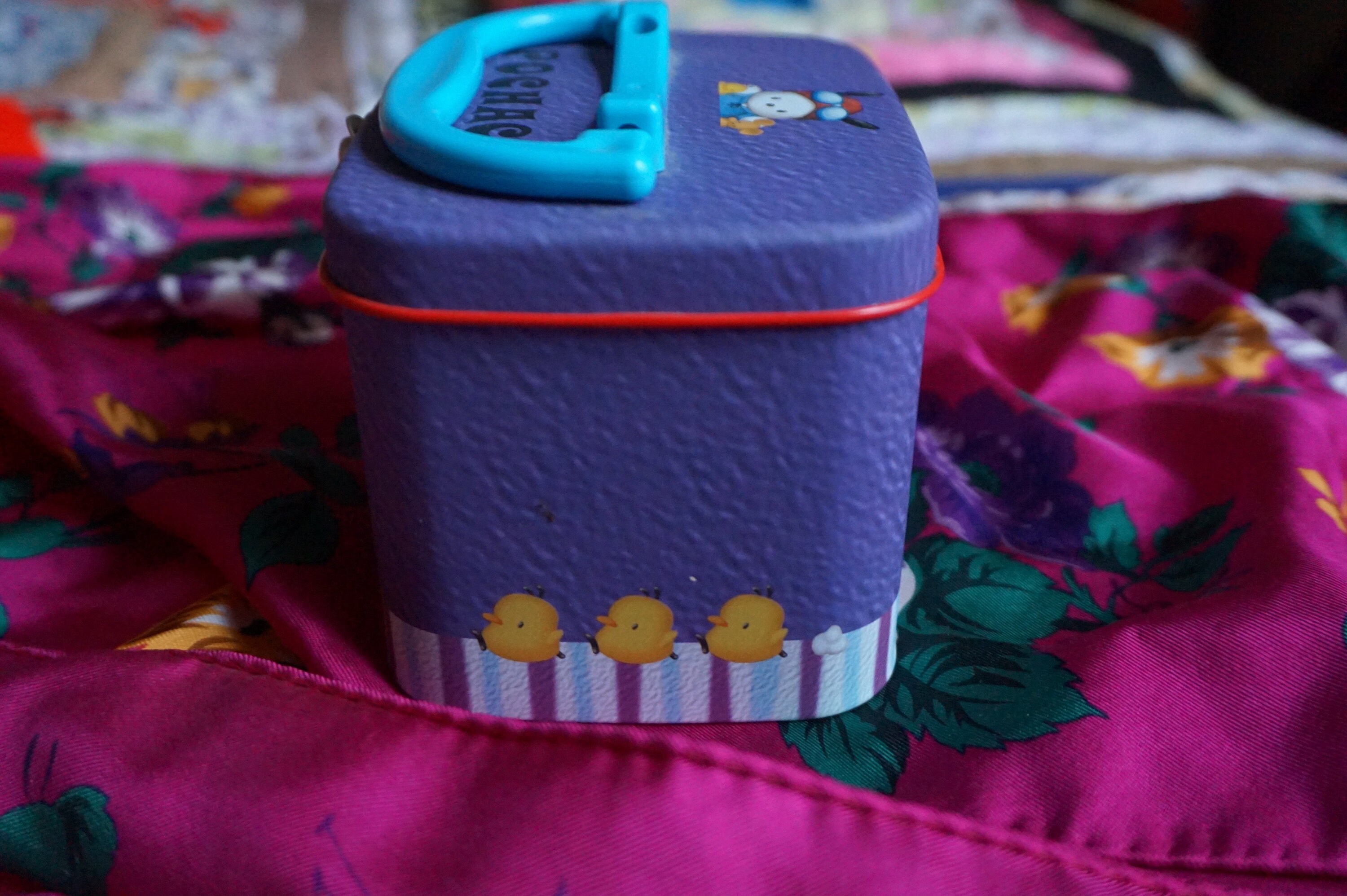 Sanrio Amazing Vintage 90s Pochacco Tin Metal Storage Box. Super