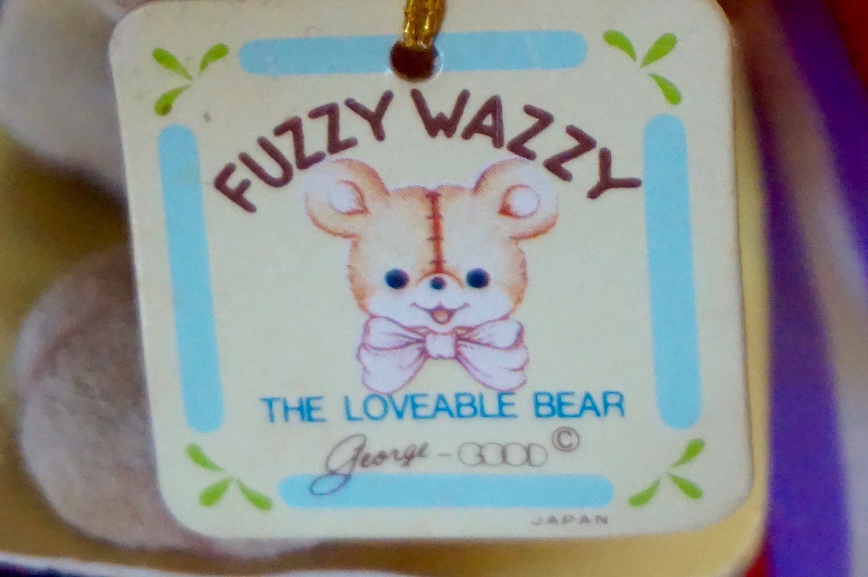 Lovely Cute Vintage 70s Josef Original Fuzzy Wuzzy Flocked Teddy