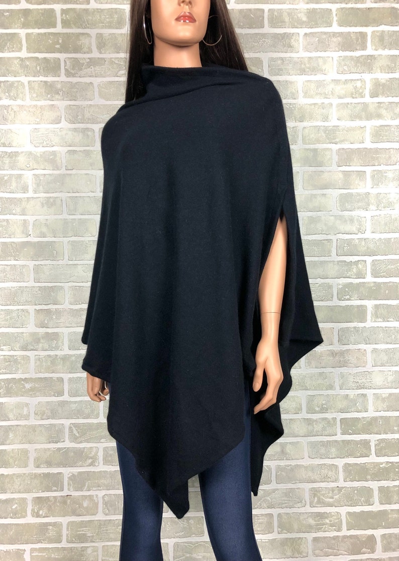 Ladies Black Poncho