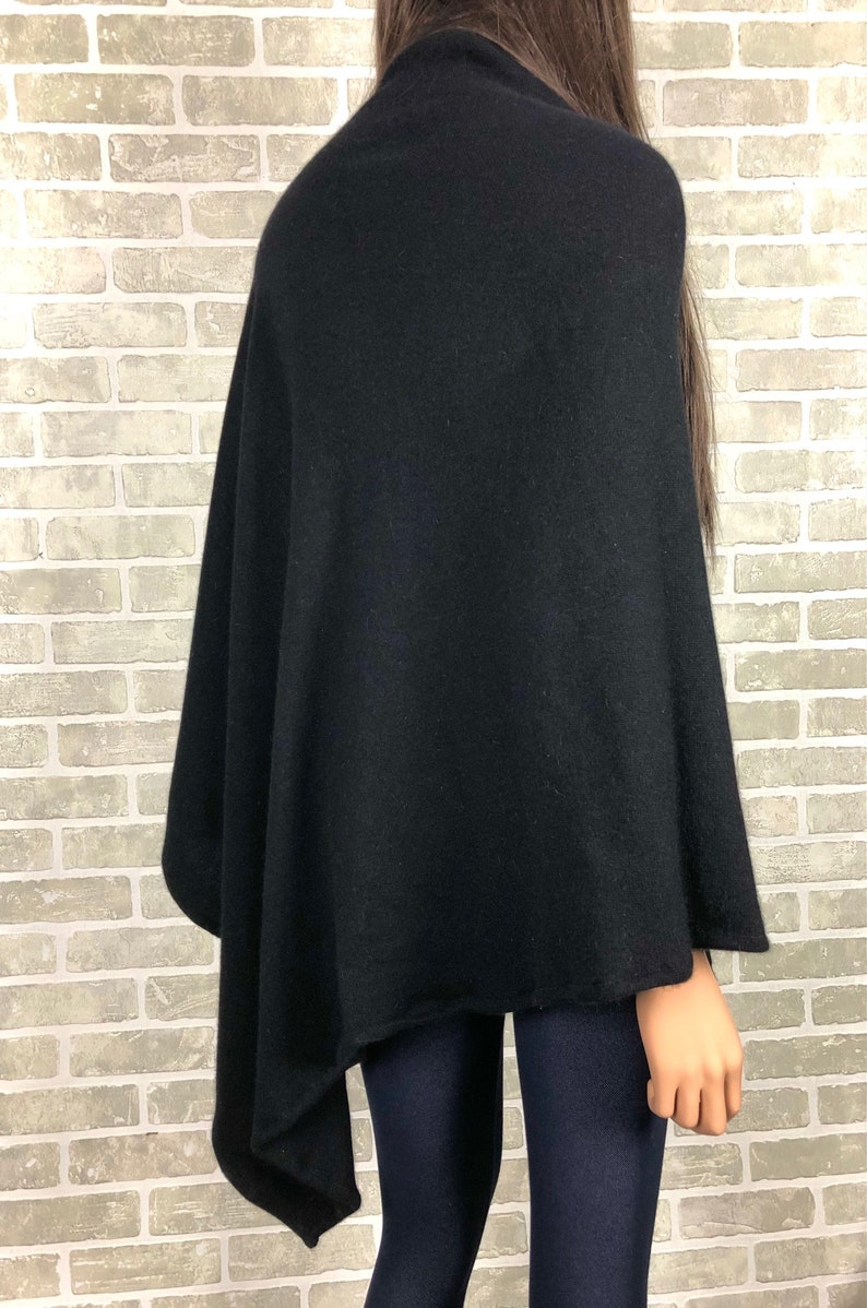 Ladies Black Poncho