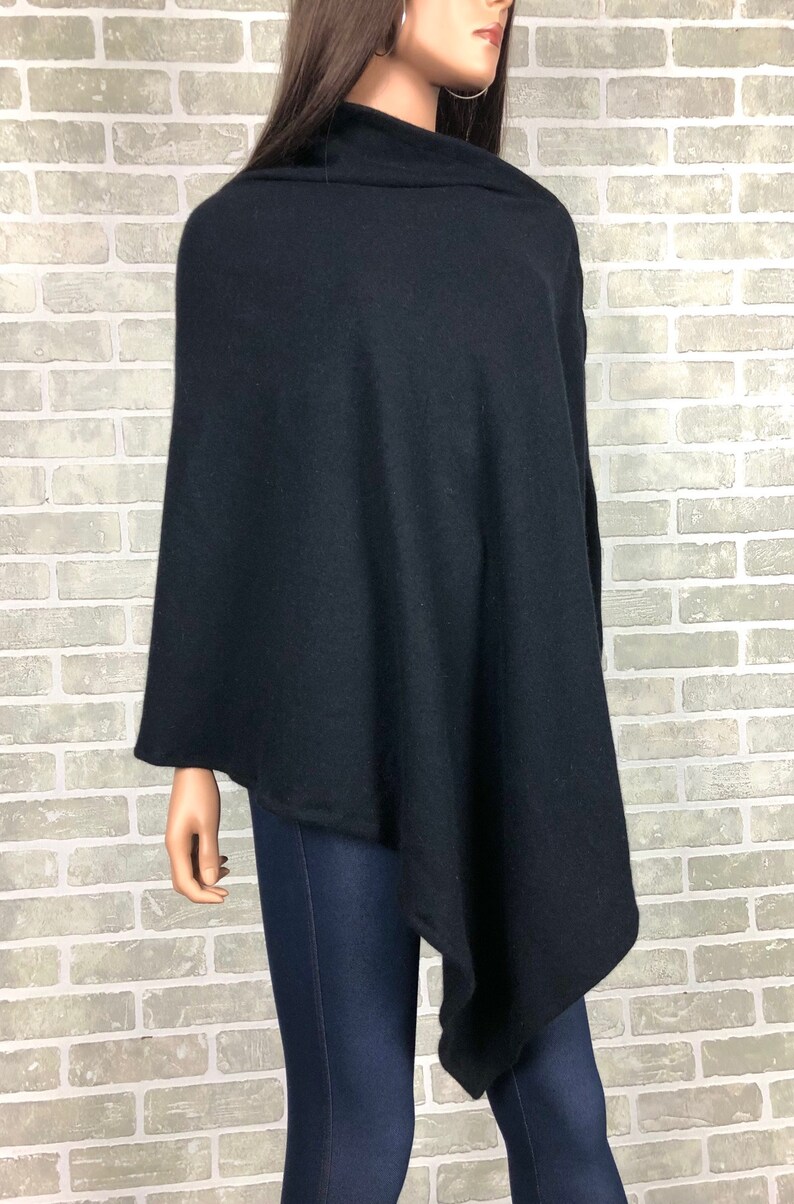 Ladies Black Poncho