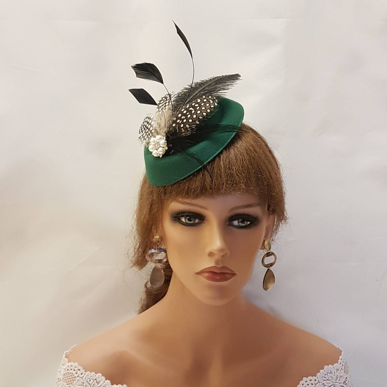dark green headpiece