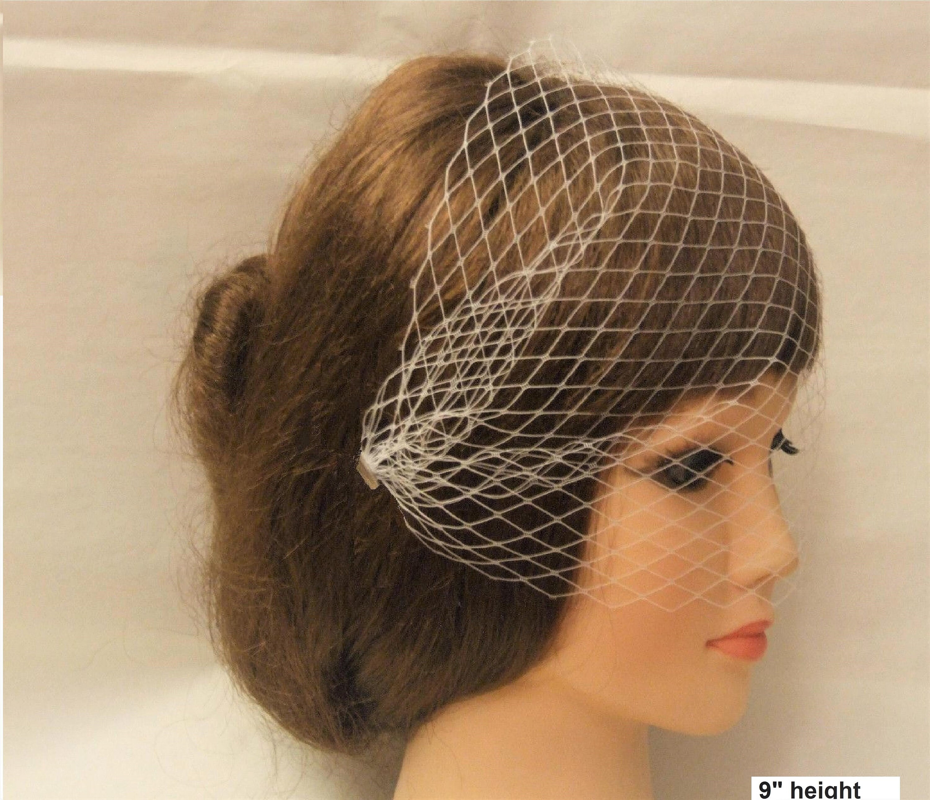 NEW Bandeau Birdcage Wedding Veil Vintage Bride Bridal Elope White Ivory Black Bridal Birdcage Veil, Bridal Bandeau Veil, Ivory Bird Cage  main image 3