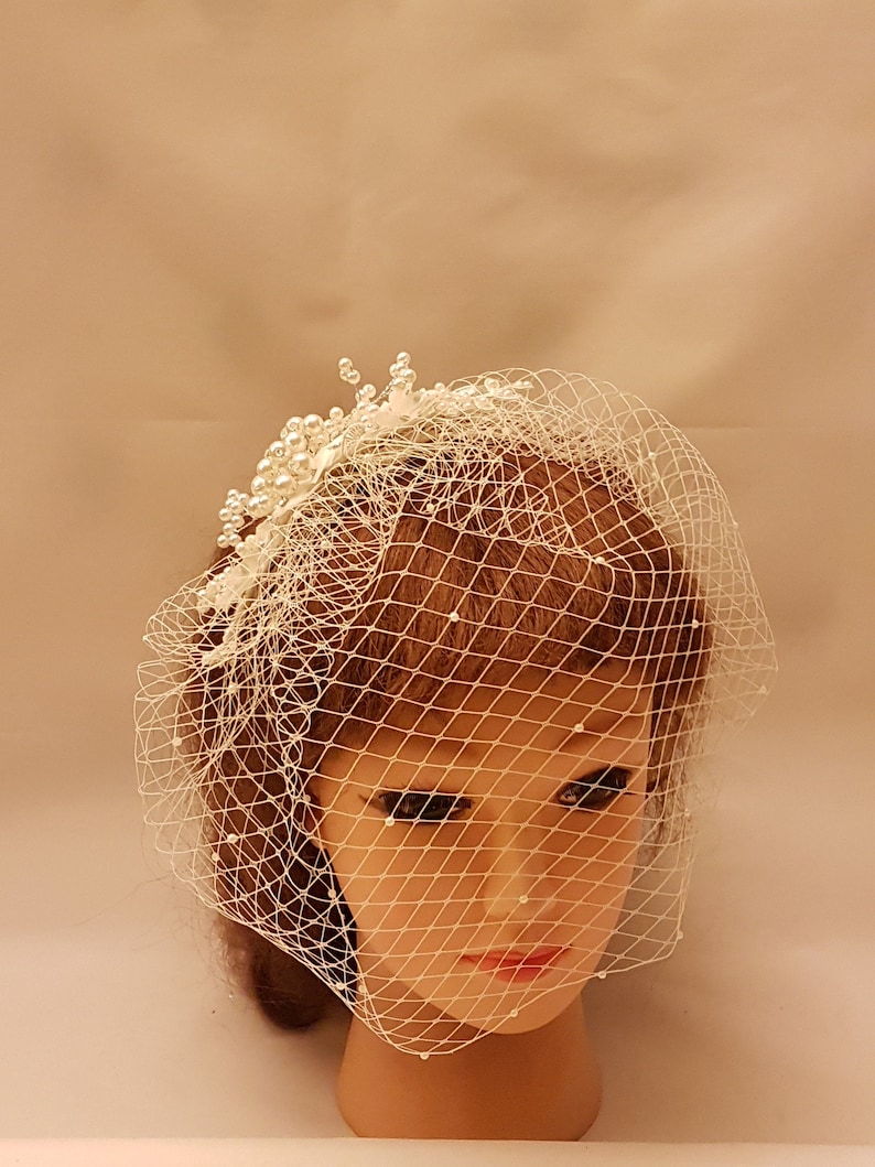 Birdcage Veil White or Ivory BIRDAL BIRDCAGE VEIL Bridal Etsy