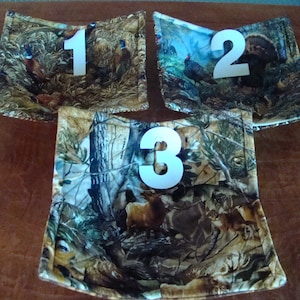 Wildlife/camo microwave bowl cozies