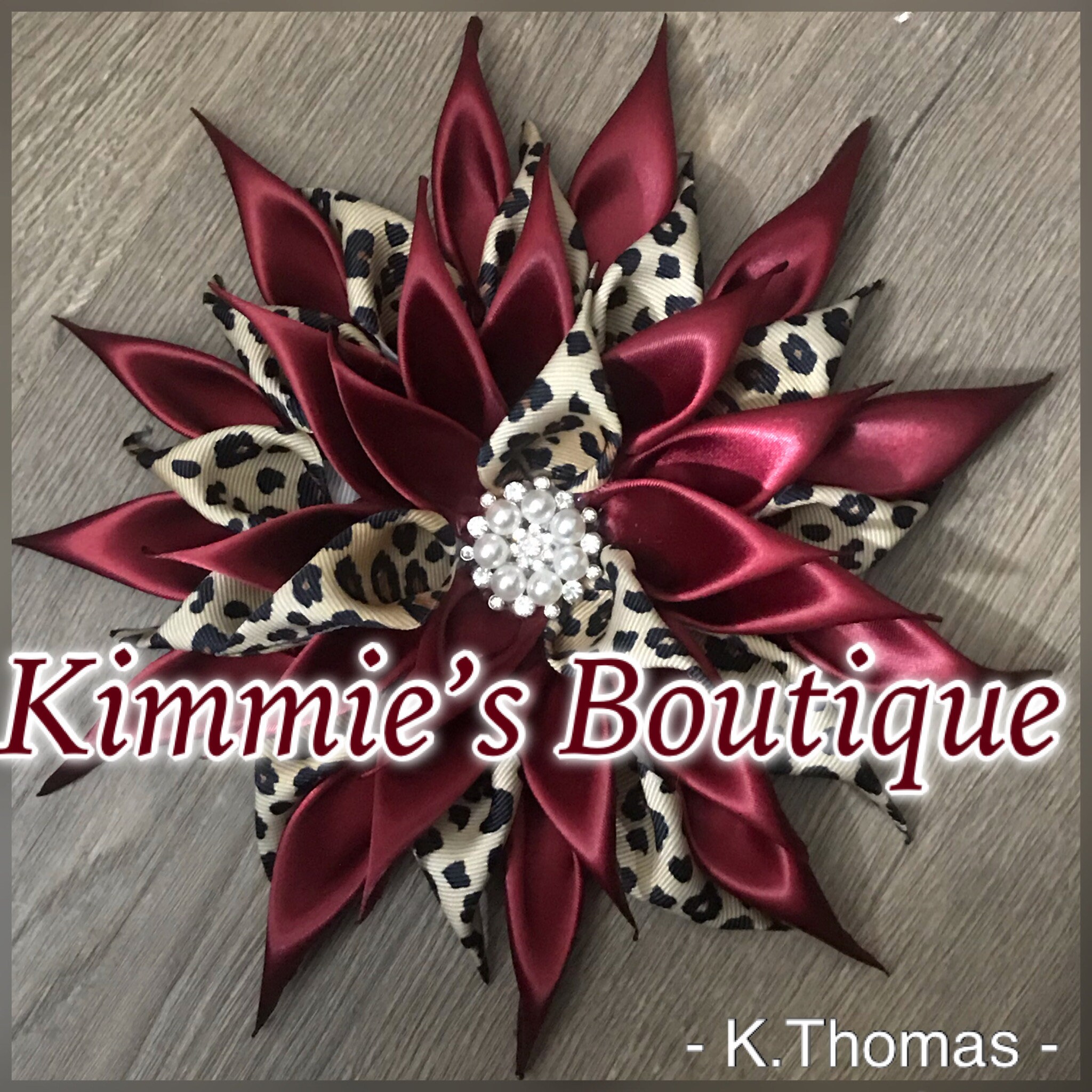 Cheetah & Any Color Shoulder Corsage/satin Flower Pin/brooch