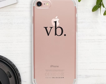 Phone Cover, Clear Phone Cover, Initials Clear Phone Case, Clear Phone Case, Initials Phone Case, Clear Signature Phone, Clear Phone,Clear