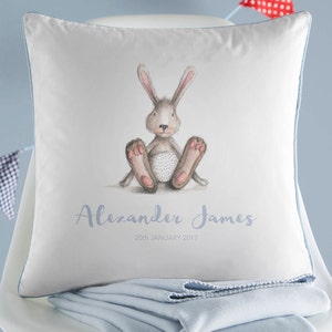 Nuevo Regalo de Conejito Bebé (Baby Bunny Gift) Nueva cubierta para bebés ? Nuevo Regalo para Bebés (New Baby Gift) Regalo para recién nacidos Algodón ? Nuevo cojín para bebés ? Cojín de bebé personalizado ? Regalo de recién nacidos