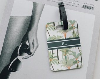 Tropical Luggage Tag | Personalised Luggage Tag | Identification tag | Bag tag | Suitcase tag  | Custom Luggage Tag | Travel | Bag Tag