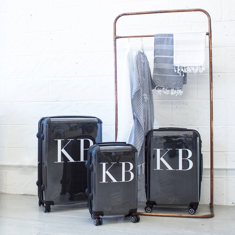 custom marble luggage