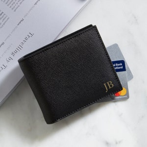 Regalo para hombres, Billetera para hombre, Billetera personalizada, Billetera de cuero, Regalo para papá, Día del Padre, Regalo de aniversario para él, Regalo de cuero, 3er aniversario