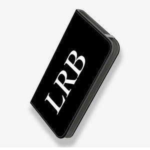 Black & White Folio Credit Card Phone Case for iPhone iPhone Credit Card Phone Case Folio Phone Case iPhone Wallet Phone Case