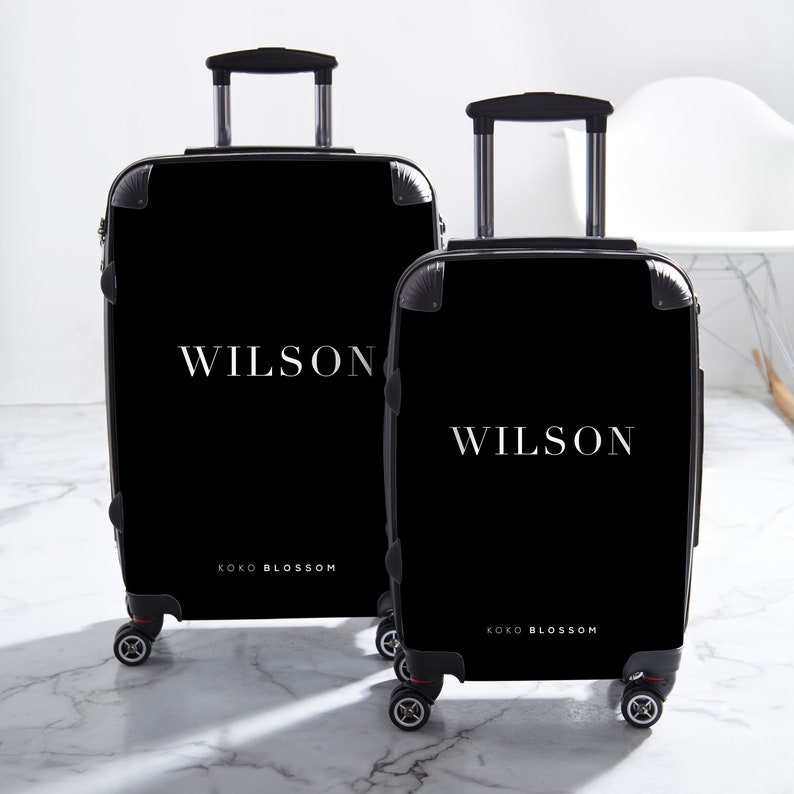 personalised hard shell suitcase