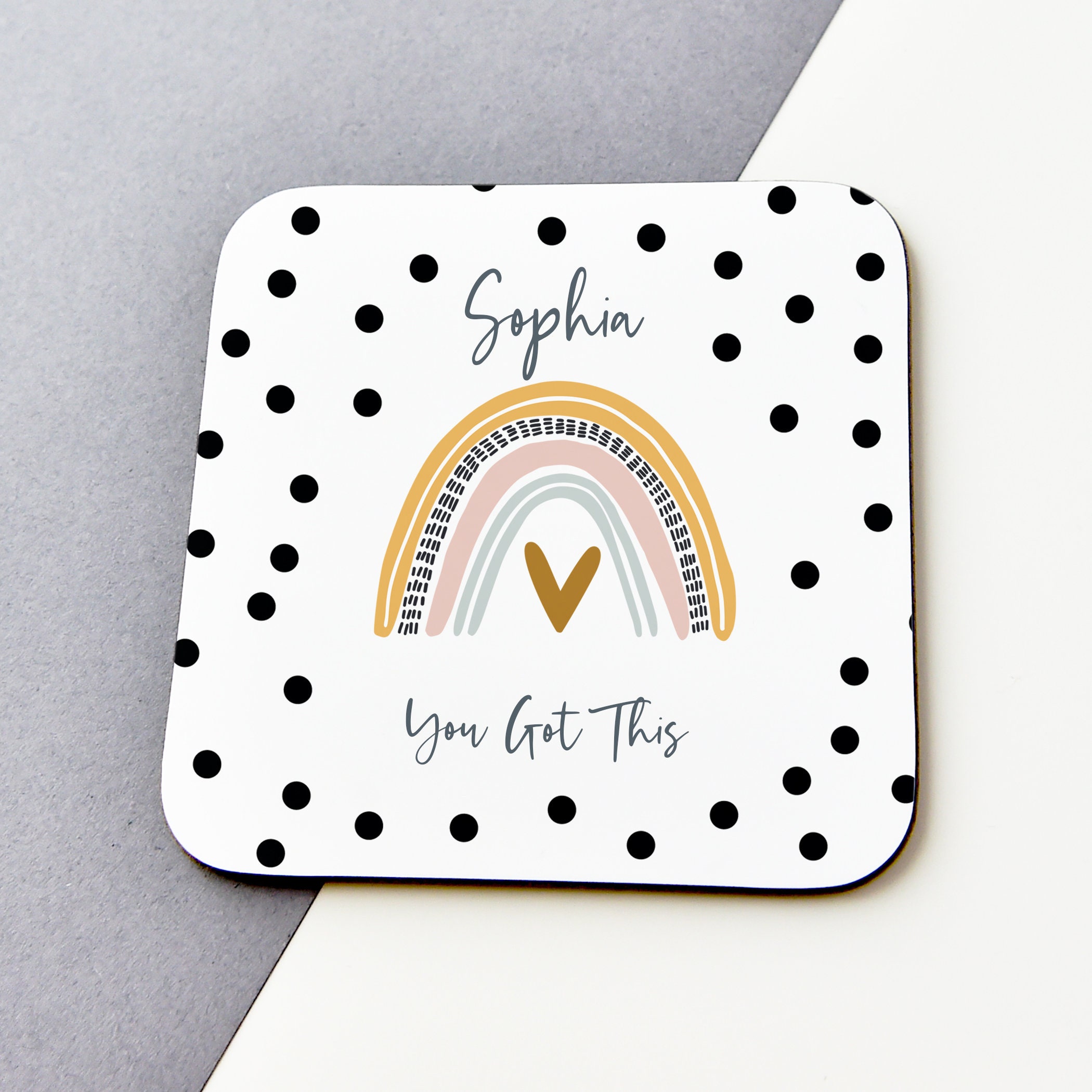 You Got This coaster, Positivity Coaster,Positive Coaster,Rainbow Coa…