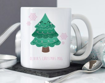 Christmas Tree Mug | Christmas Tree Cup | Gift for Her | Christmas Gift | Christmas Mug | Personalised Christmas Mug | Christmas Tree