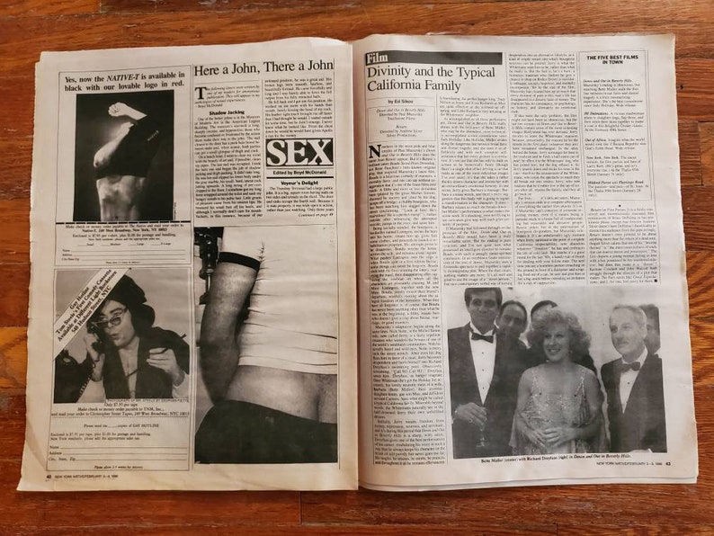 New York Native Gay Adult Newspaper Tabloid Sex Aids Crisis Etsy