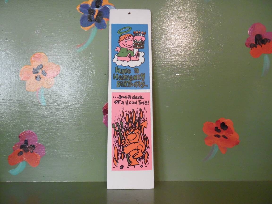 Humor Wood Plaque Gag Gift Joke Cartoon Novelty Happy Birthday Etsy