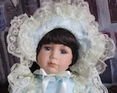 Vintage Porcelain Doll - Angelina Visconti  Serie 1997  - Doll collection, Antique Doll, Collectors Doll, Handmade Doll