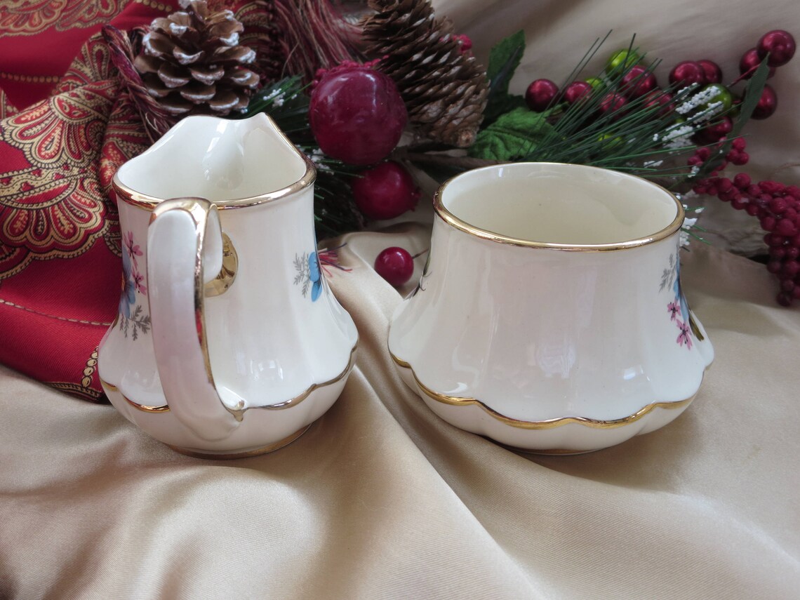 Sadler Creamer and Sugar 3261 England English Tea Set Etsy Canada