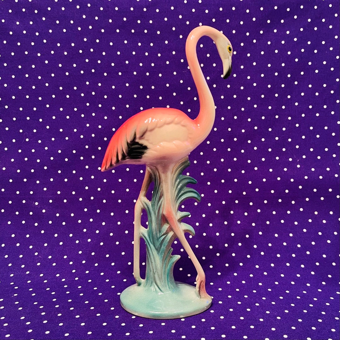 Brad Keeler Pink Flamingo Figurine 4 Made in California Circa 1940s Etsy