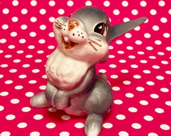 Walt Disney Anthropomorphic Thumper the Bunny Rabbit Figurine by Evan K. Shaw made in California circa 1940s