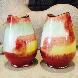 Bay Keramic Mid Century Modern Vases made in West Germany circa 1950s