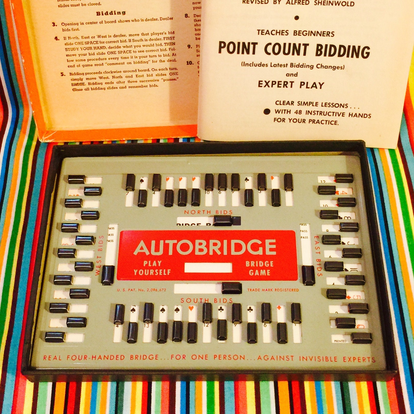 Auto Bridge Autobridge Play Yourself Bridge Game Made in the USA Circa | Etsy