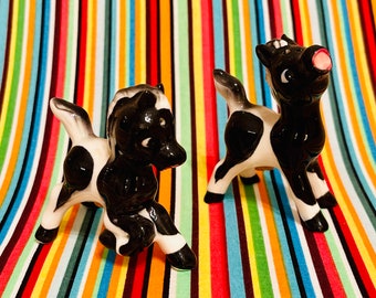 Artmark Anthropomorphic Paint Pinto Pony Horse Salt and Pepper Shakers made in Japan circa 1950s