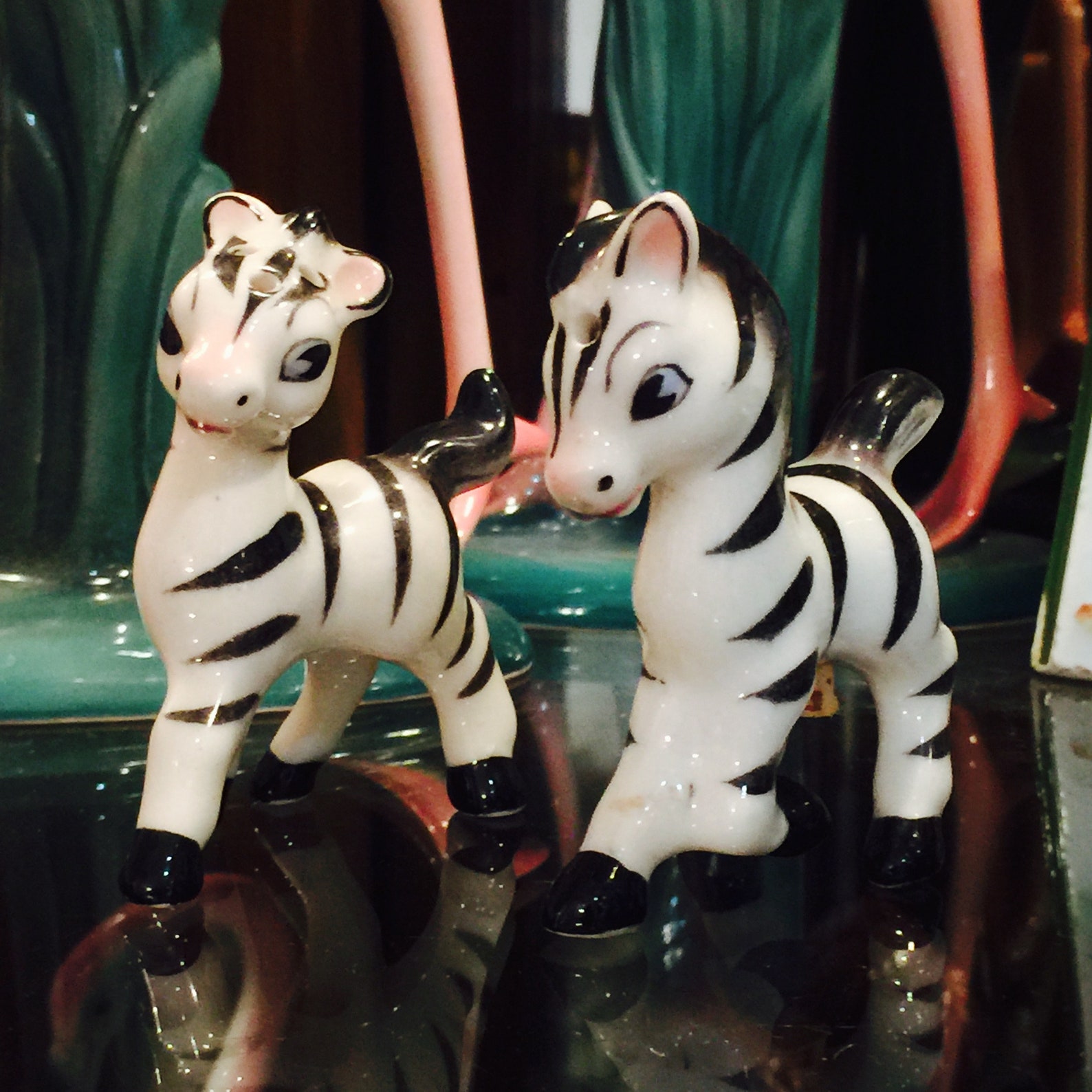 Artmark Anthropomorphic Zebra Salt and Pepper Shakers Made in Etsy