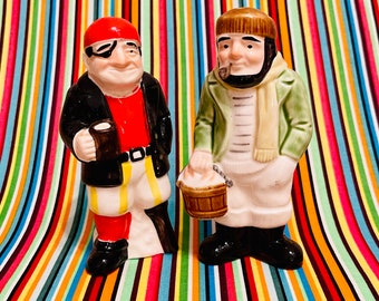 Josef Originals Pirate Salt and Pepper Shakers made in Japan circa 1970s