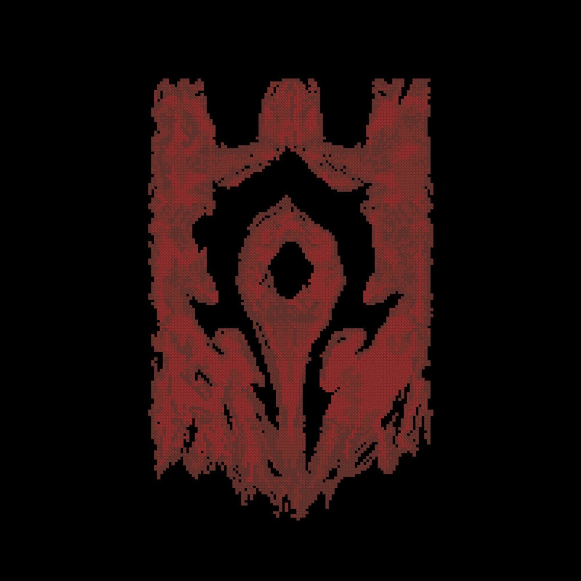 World of WARCRAFT Horde Flag Coat of arms Logo Movie FILM Etsy