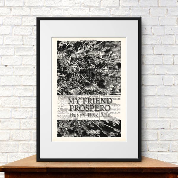 My Friend Prospero by Henry Harland. Book Cover Art Print