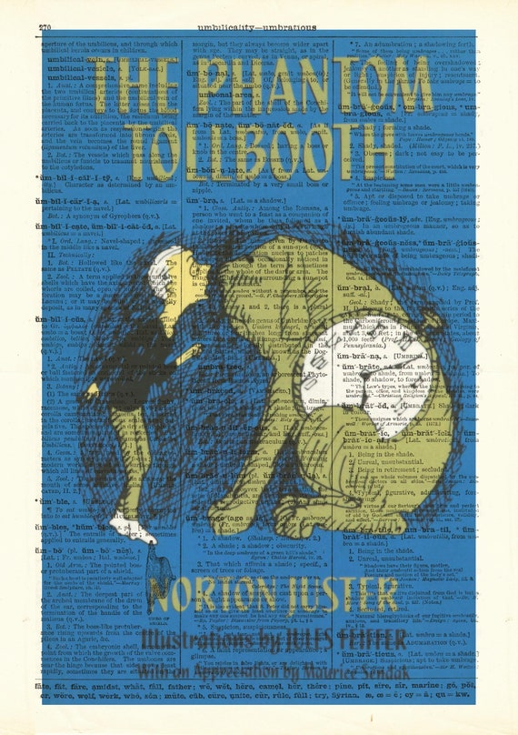 The Phantom Tollbooth by Norton Juster. Book Cover Art Print 