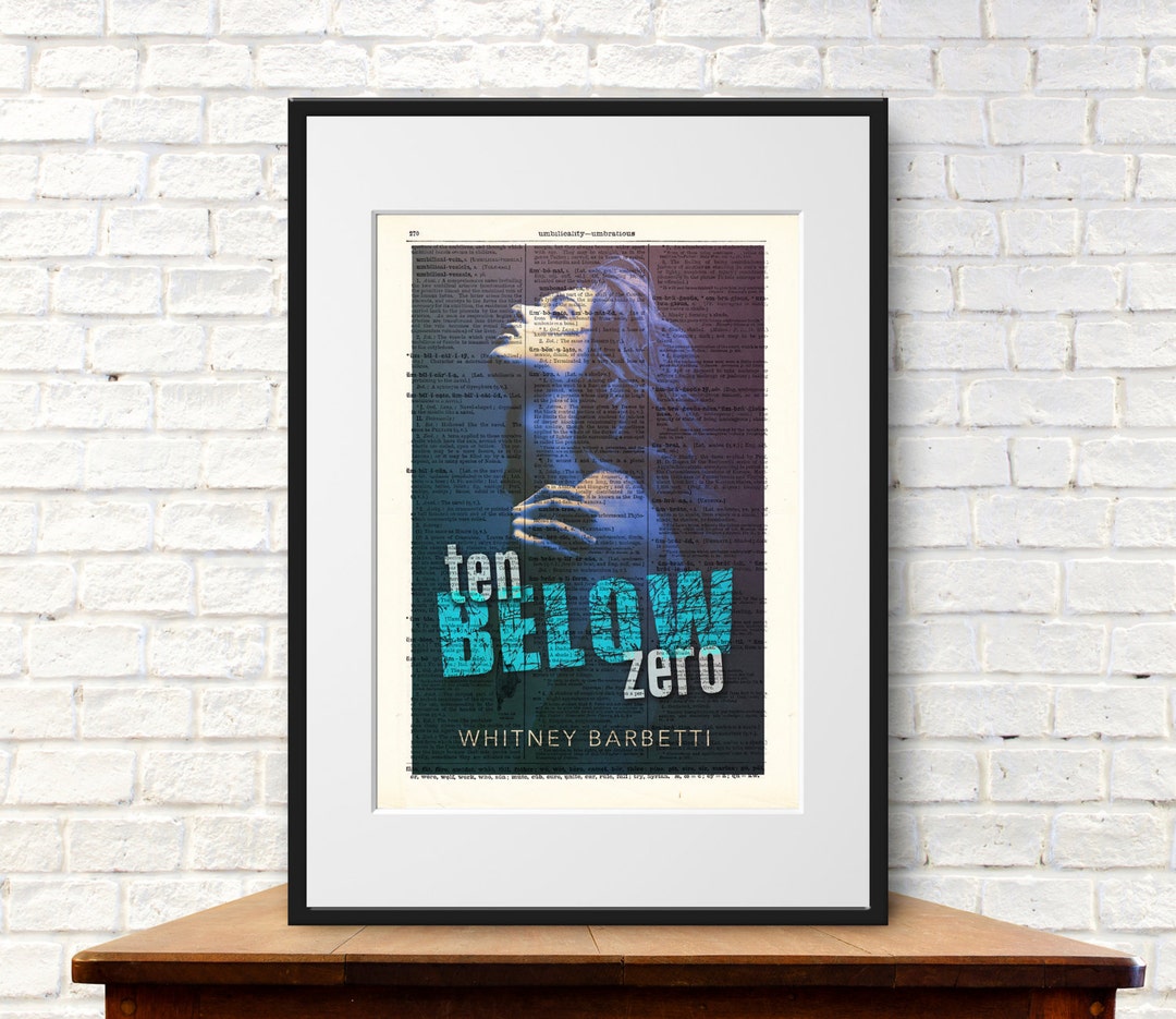 Ten Below Zero by Whitney Barbetti. Book Cover Art Print - Etsy