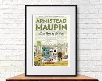 More Tales of the City by Armistead Maupin. Book Cover Art Print