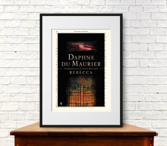 Rebecca Von Daphne Du Maurier Buch Cover Kunstdruck Poster Etsy